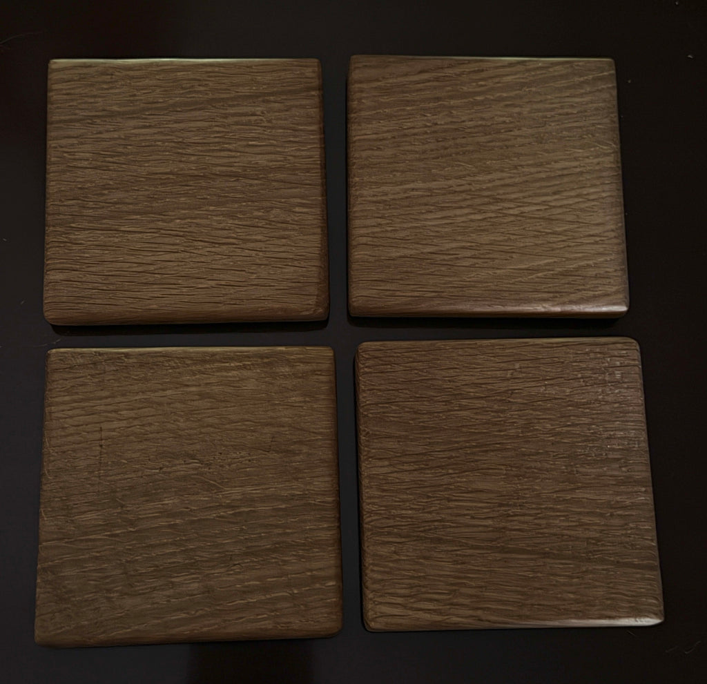 Walnut coasters