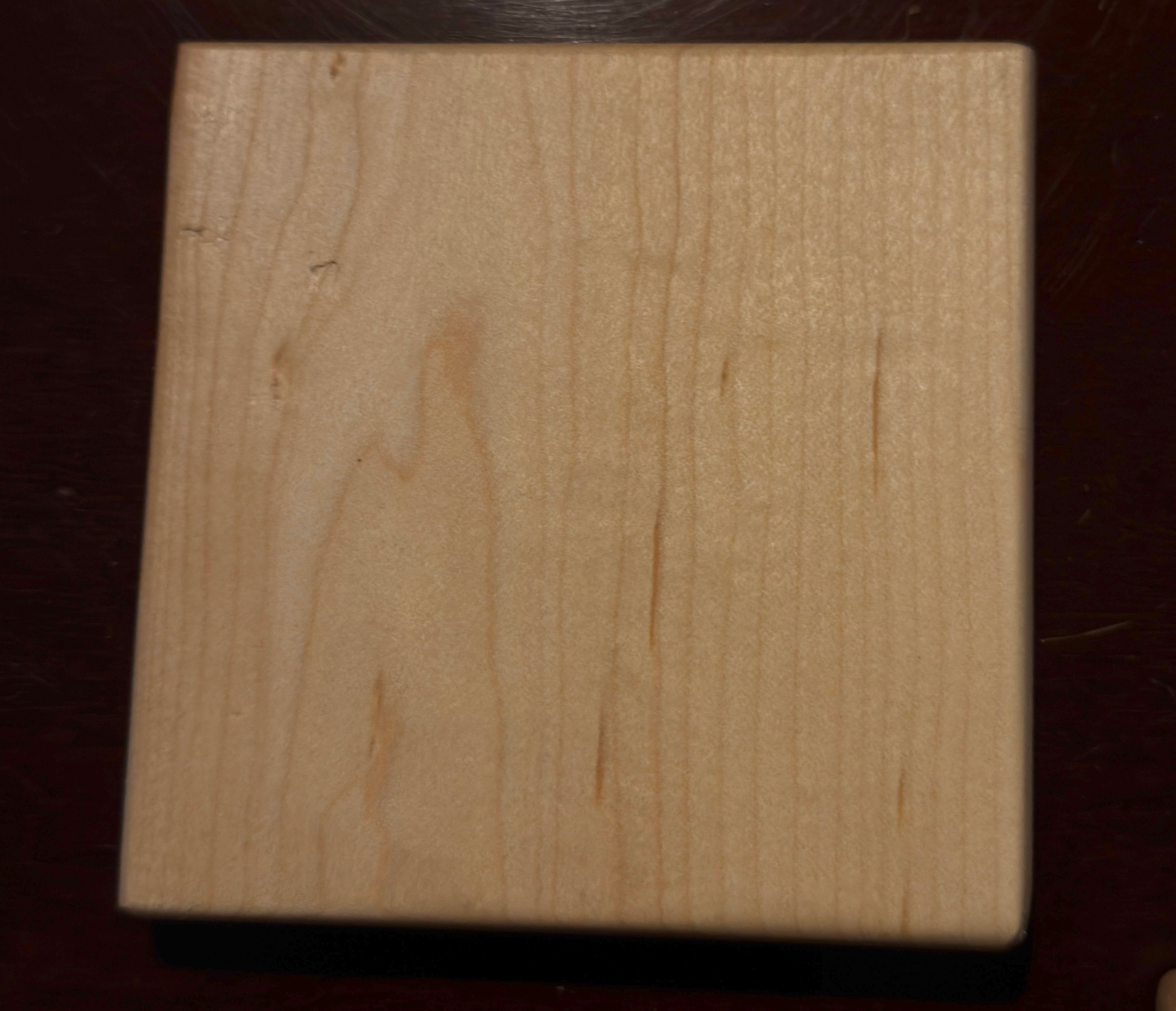 Hard maple coasters