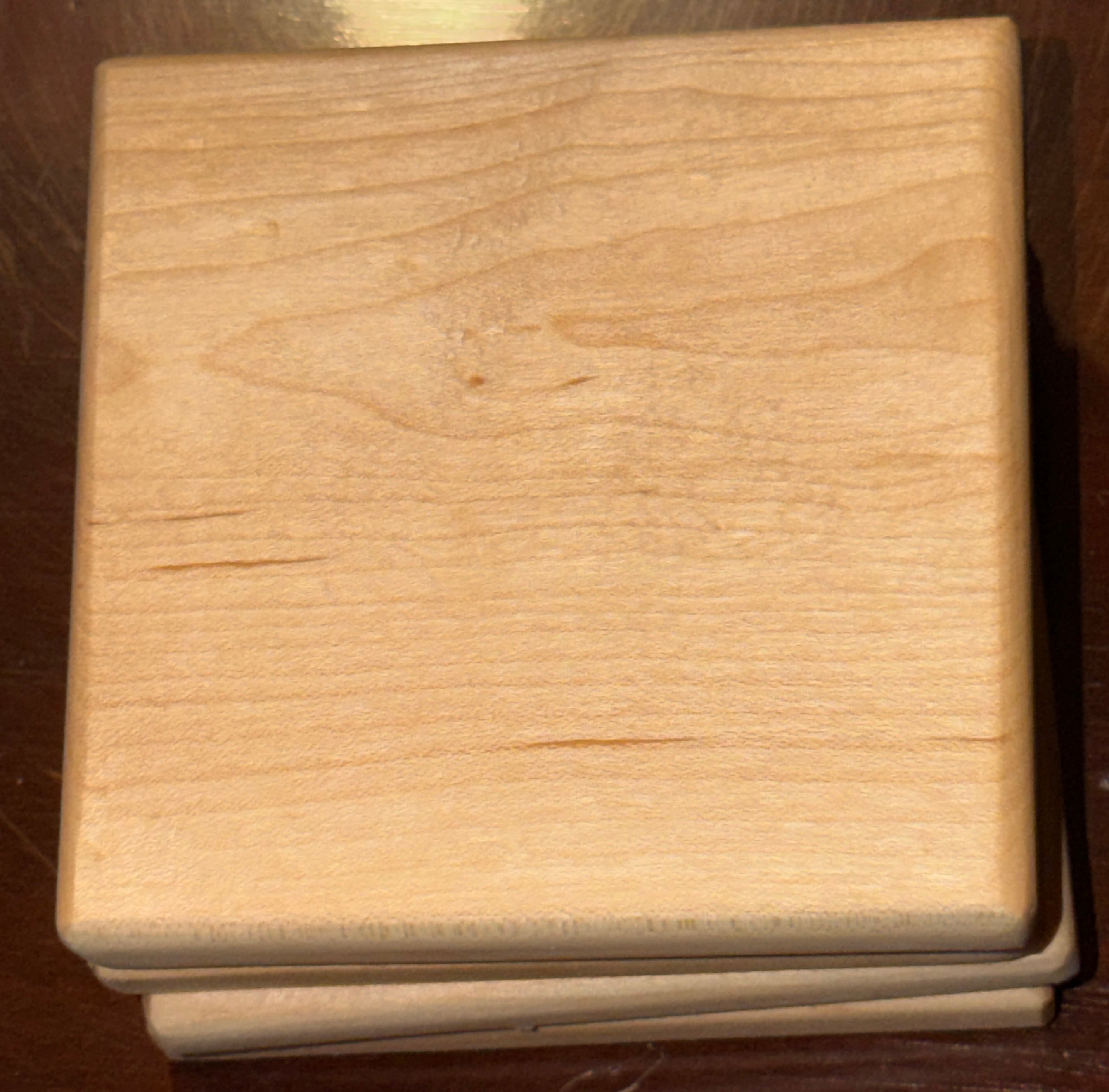 Hard maple coasters